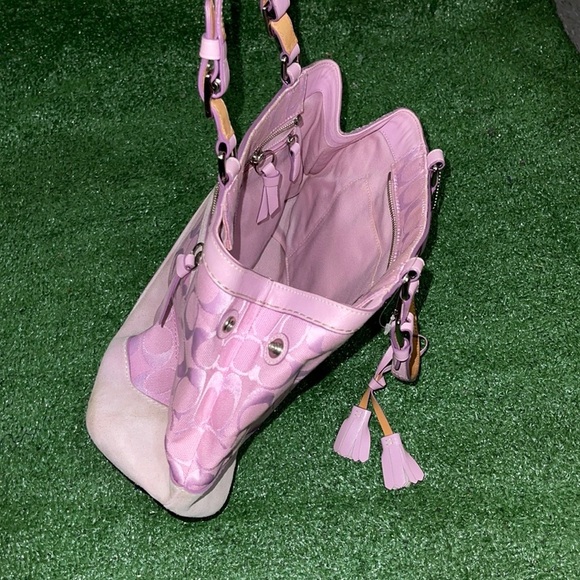 Vintage Coach Monogram Hand Bag - Picture 10 of 12